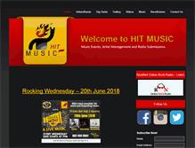 Tablet Screenshot of hitmusic.co.za